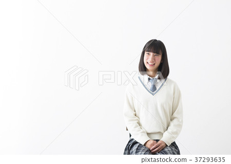 School girls sitting 37293635