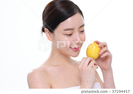 美容，皮膚護理，美容，二十多歲，女人，維生素，檸檬 37294457