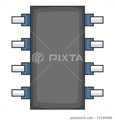 Modern chips icon, cartoon style 37294998