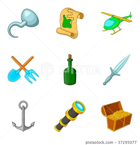 Water technology icons set, cartoon style Water technology icons set, cartoon style 37295077