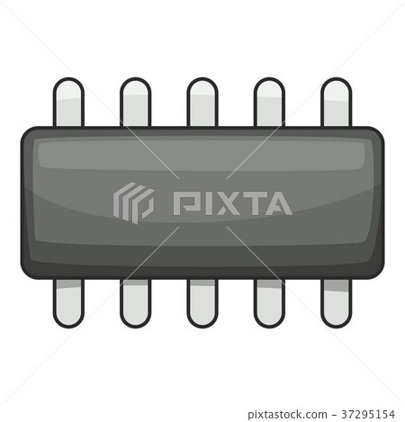 Weak microprocessor icon, cartoon style Weak microprocessor icon, cartoon style 37295154