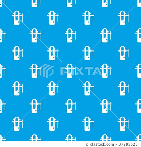 Blacksmiths vice pattern seamless blue - Stock Illustration [37295523 ...
