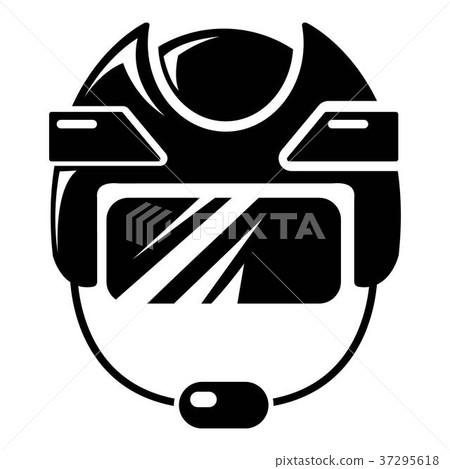 Hockey helmet icon , simple style Hockey helmet icon , simple style 37295618