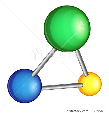 Chemistry molecule icon, cartoon style Chemistry molecule icon, cartoon style 37295899