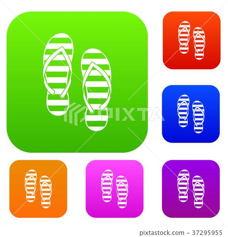 Flip flop set collection - Stock Illustration [37295955] - PIXTA