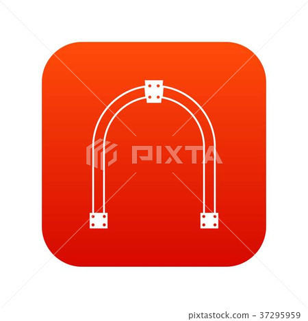 Arch icon digital red 37295959