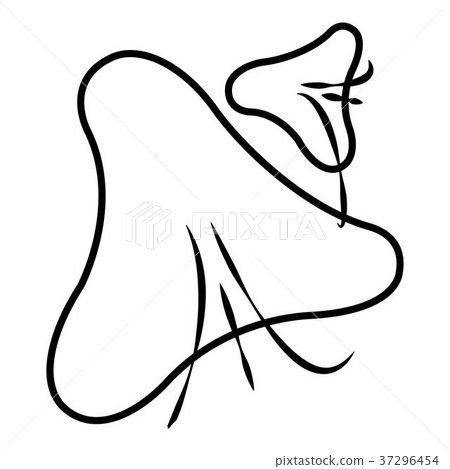 Smallpox virus icon , outline style Smallpox virus icon , outline style 37296454