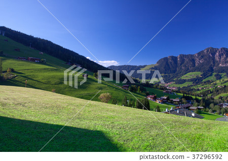 the Village of Inneralpbach in Alpbach Valley the Village of Inneralpbach in Alpbach Valley 37296592