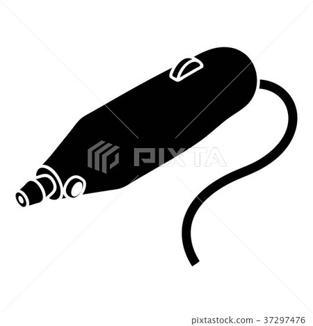 Mini hand drill icon, simple style Mini hand drill icon, simple style 37297476