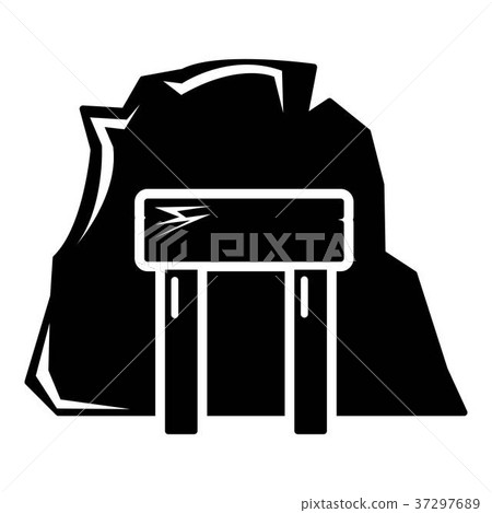 Mine enter icon , simple style 37297689