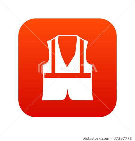 Vest icon digital red Vest icon digital red 37297778