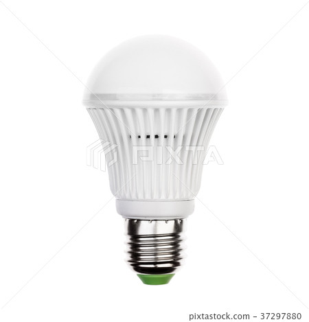 LED light bulb lamp with e27 socket Isolated on LED light bulb lamp with e27 socket Isolated on 37297880