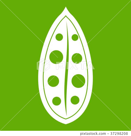 Cocoa pod icon green 37298208