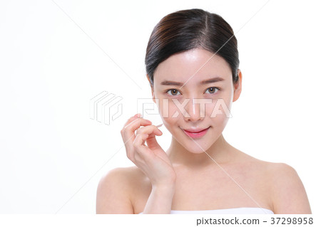 Beauty, skin care, beauty, 20s, girl, sponge, foundation 37298958