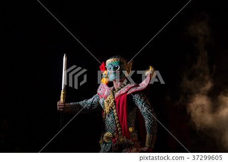 Khon Kumbhakarna giant soldier of Ramakien Khon Kumbhakarna giant soldier of Ramakien 37299605