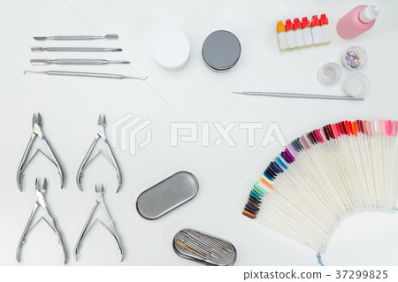 Set for manicure. Tools, nail file, palette 37299825