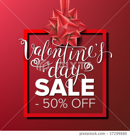 Valentine s Day Sale Banner Vector. Business 37299880