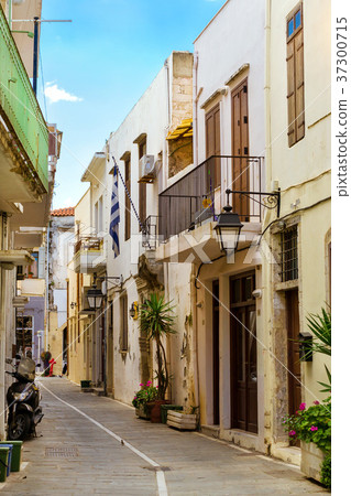 Architecture of resort town Rethymno, Greece Crete Architecture of resort town Rethymno, Greece Crete 37300715