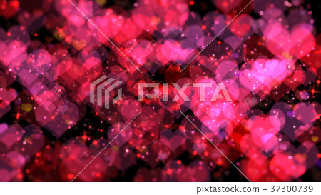 Pink valentine's day blur with bokeh on black Pink valentine's day blur with bokeh on black 37300739
