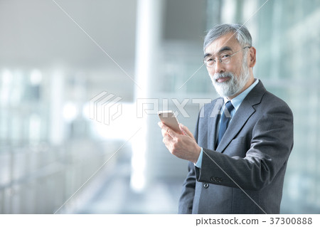 Businessman using smart phone president executive employee business image 37300888