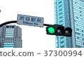 Shibuya Ekimae Scramble intersection signals and signs 37300994