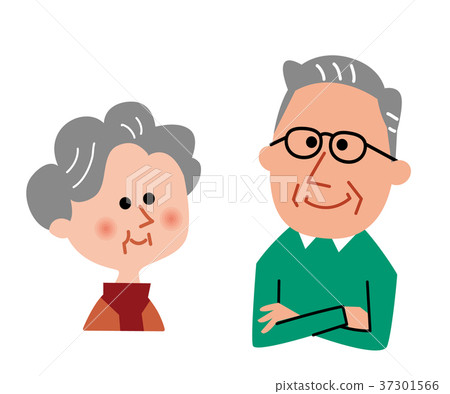 Senior man and woman Senior man and woman 37301566