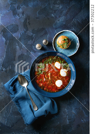 Traditional borscht soup 37302212