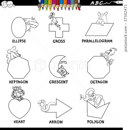 educational basic shapes set color book educational basic shapes set color book 37302471