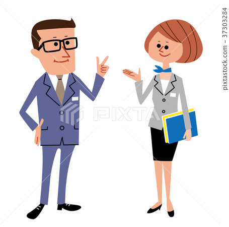 Men and women in business suits 37303284