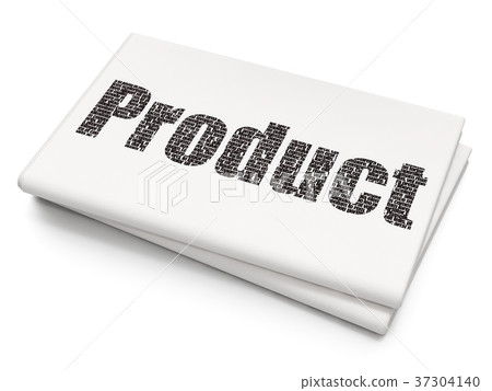 Marketing concept: Product on Blank Newspaper 37304140