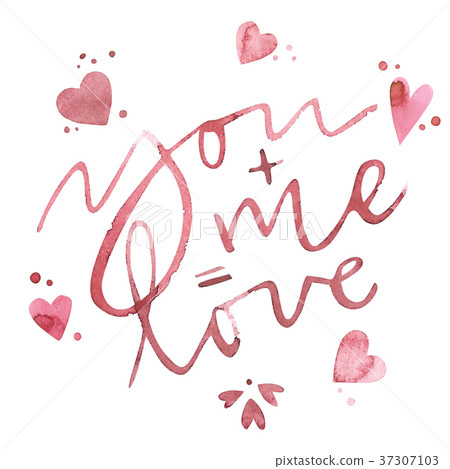 Valentines Day text. You and me are equal to love Valentines Day text. You and me are equal to love 37307103