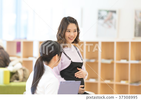 醫務人員,孕婦,面試 醫務人員,孕婦,面試 37308995
