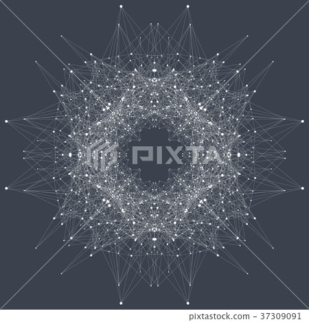Structure molecule and communication. Dna, atom 37309091