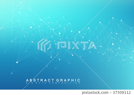Global network connection. Network and big data 37309112