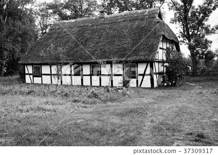 Traditional thatched house Kluki Poland Traditional thatched house Kluki Poland 37309317