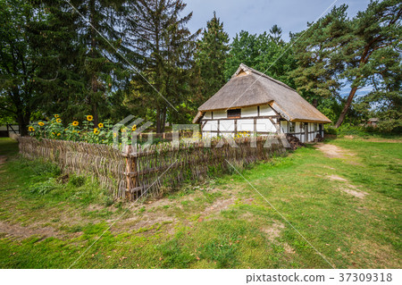 Traditional thatched house Kluki Poland Traditional thatched house Kluki Poland 37309318