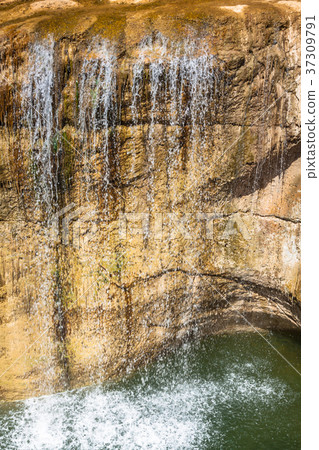 Waterfall in mountain oasis Chebika, Tunisia, Waterfall in mountain oasis Chebika, Tunisia, 37309791