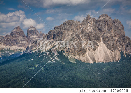 National Park panorama and Dolomiti mountains National Park panorama and Dolomiti mountains 37309906