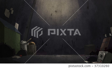 corner junk in building background. corner junk in building background. 37310260