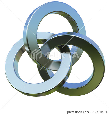 Object clipping of three rings Metal 37310461