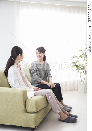 Two women who talk bouncy Two women who talk bouncy 37311968