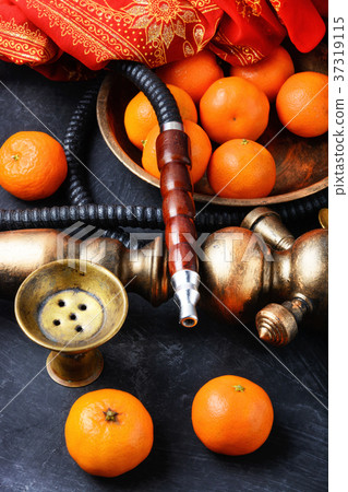 Nargile with mandarin Nargile with mandarin 37319115