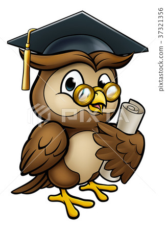 Wise Owl Graduate Character 37321356