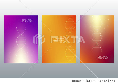 Cover or poster design with molecule background Cover or poster design with molecule background 37321774