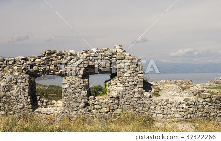 Old ruins of castle in Skoder, Albania 37322266