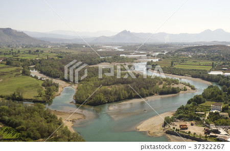 View from the riuns of castle Skoder in albania on View from the riuns of castle Skoder in albania on 37322267
