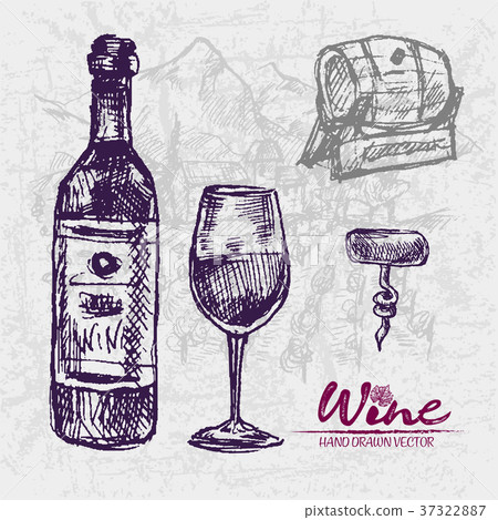 Digital color vector detailed line art wooden Digital color vector detailed line art wooden 37322887