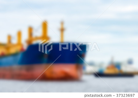 Cargo ship - blurred image Cargo ship - blurred image 37323697