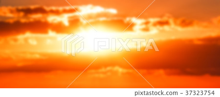 Hot sunset - blurred image Hot sunset - blurred image 37323754