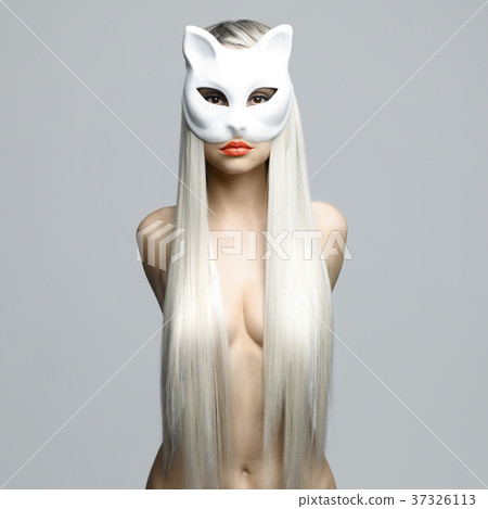 Sexy blonde in cat mask Sexy blonde in cat mask 37326113